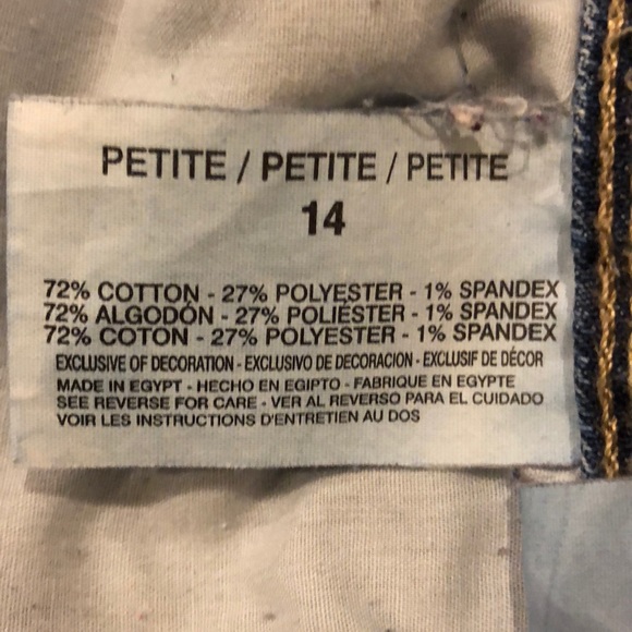 Women’s Capris Jeans 14 Petite, Medium Blue - Picture 5 of 9